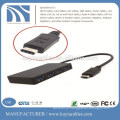 USB 3.1 Tipo-C USB-C para USB 3.O 4 portas hub adaptador para PC Laptop Tablet Apple novo Macbook